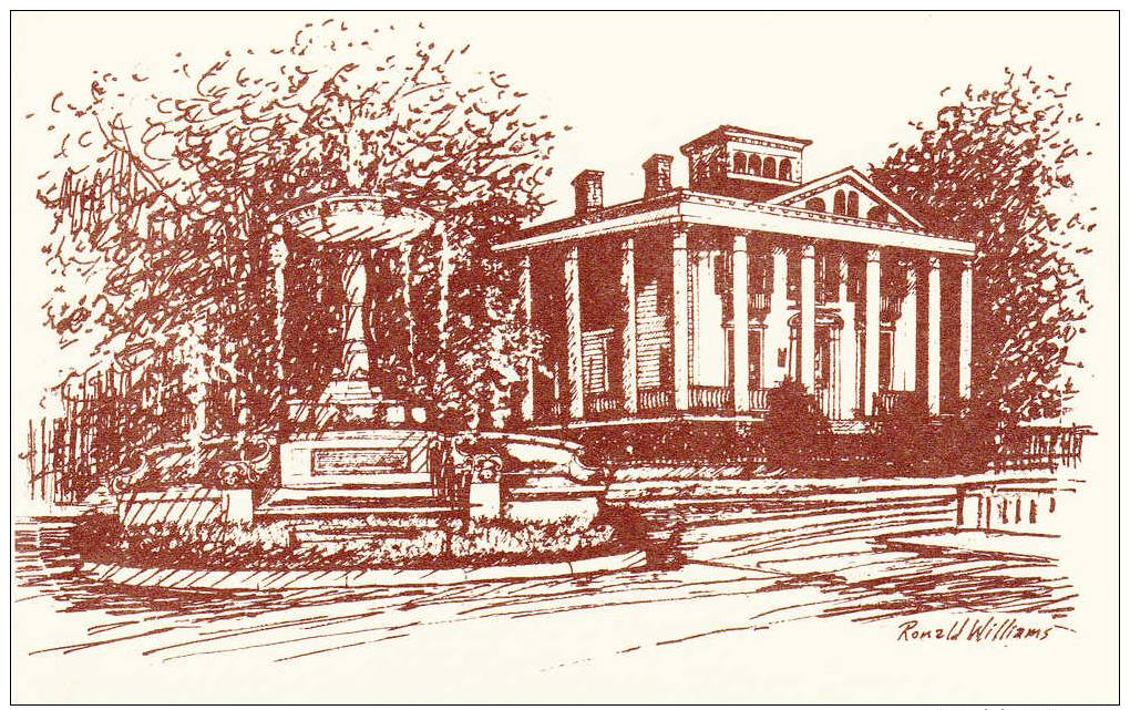 Sketch, The Bellamy House, Wilmington, North Carolina, 10-20s - Wilmington