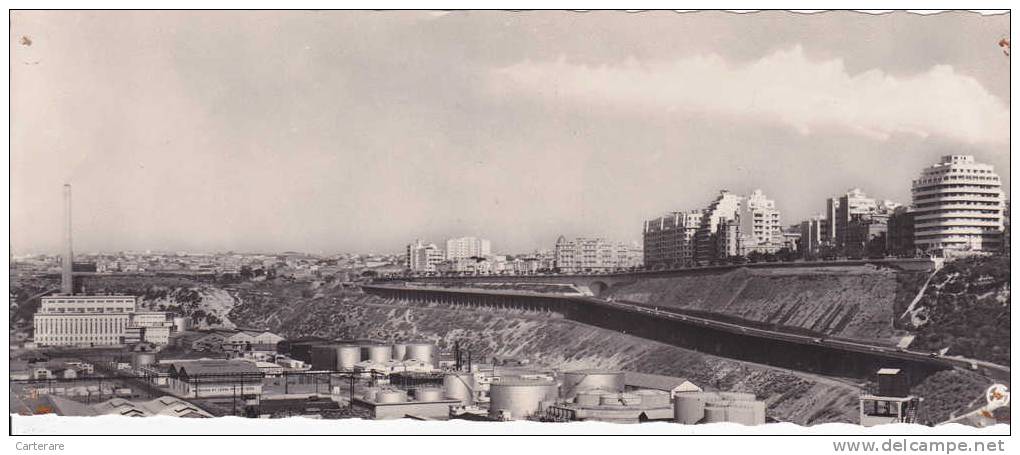 AFRIQUE,algérie,maghreb,O RAN,ORANIE,wahram,la  Radieuse,el Bahia,route Du Port En 1950,front De De Mer,rare,usine Scier - Oran