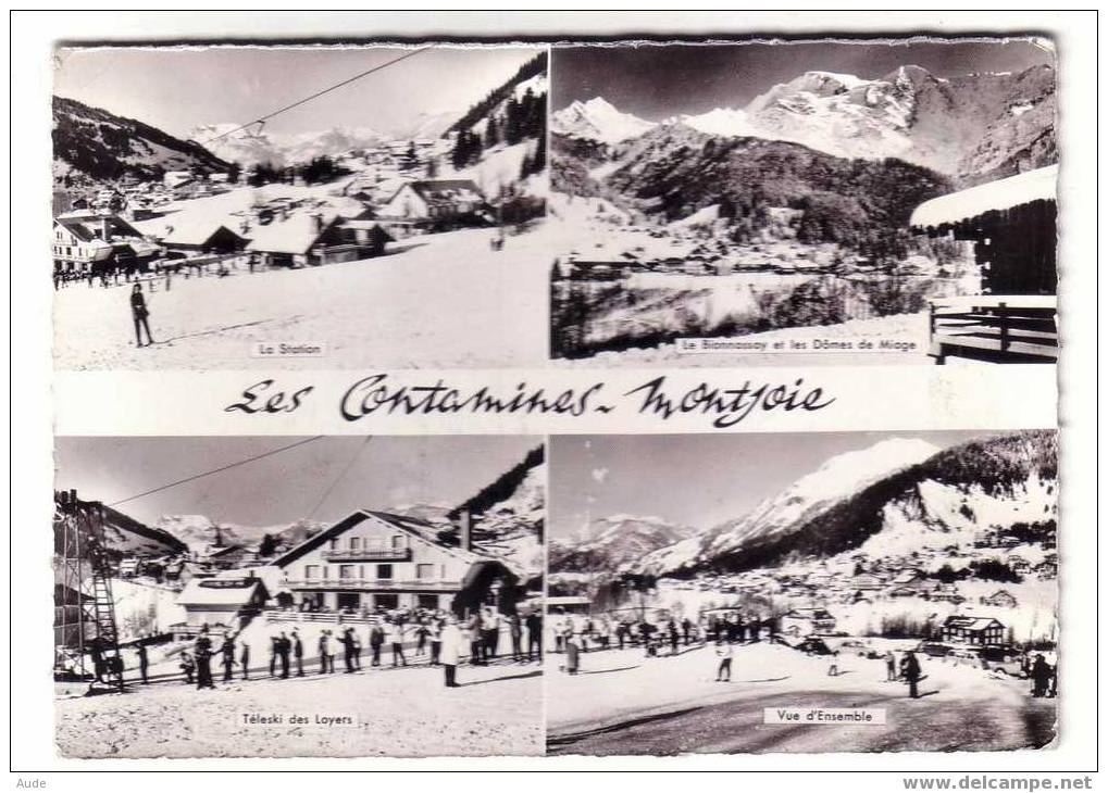 LES CONTAMINES - MONTJOIE -  CPSM - VOYAGE EN 53 - Contamine-sur-Arve