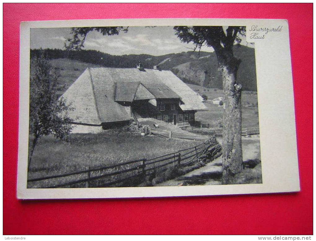 CPA OU CPSM -ALLEMAGNE- SCHWARZWALD HAUS- PHOTO RECTO / VERSO-NON VOYAGEE-CARTE EN BON ETAT,AVEC LES COINS COGNES . - Gutach (Schwarzwaldbahn)