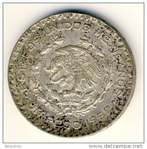 1962 Mexico 1 Peso "Morelos " Silver Content In AU Condition - Mexico