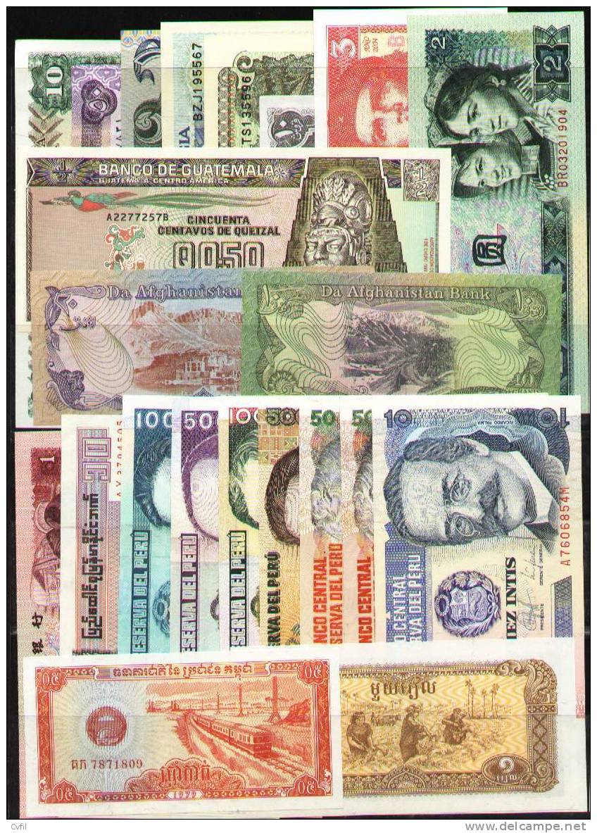 99 DIFFERENT UNCIRCULATED BANKNOTES Of  The WHOLE WORLD - Otros & Sin Clasificación