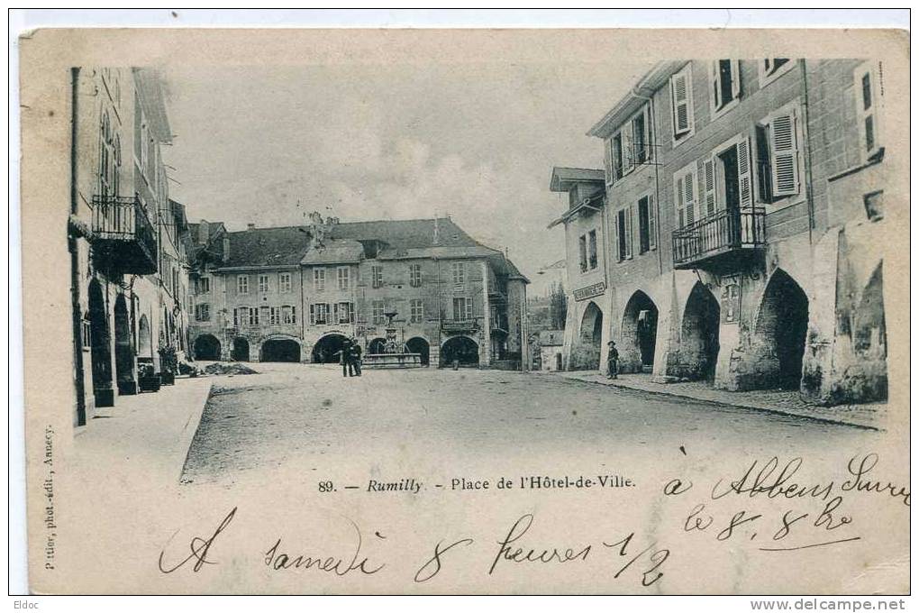 RUMILLY (Haute-Savoie) : Place De L´Hôtel De Ville - Rumilly