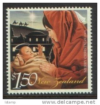 2008 - New Zealand Christmas $1.50 MARY & CHILD Stamp FU - Usati