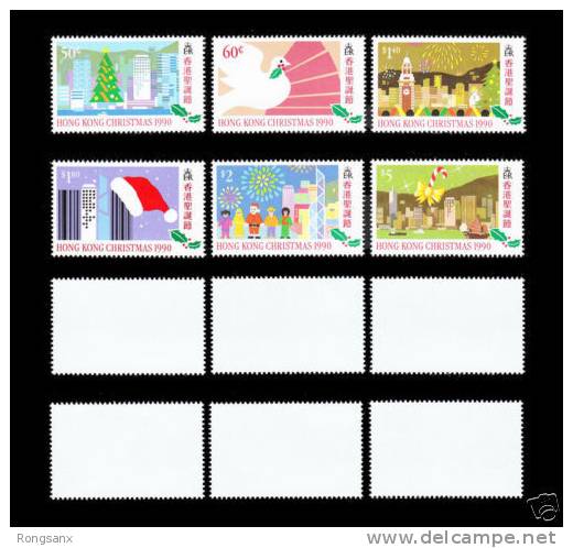 1990 HONG KONG CHRISTMAS 6V - Unused Stamps