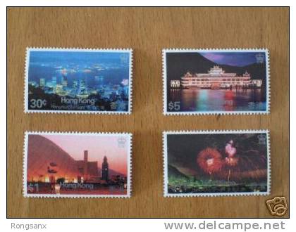 1983 Hong Kong Hong Kong By Night Stamp 4V - Nuevos