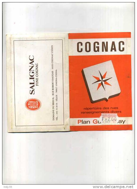 - COGNAC . GUIDE BLAY - Cartes Topographiques