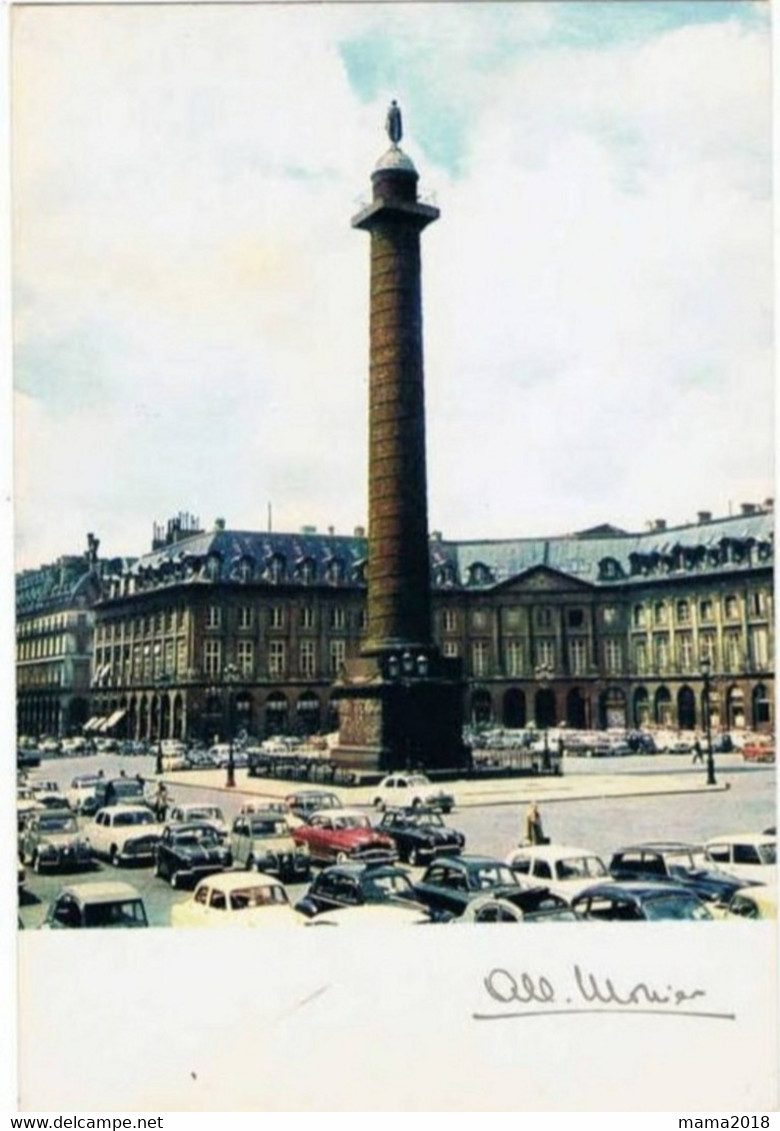 La Colonne Vendôme Et Trafic Routier  Par  ALBERT  MONIER - Monier