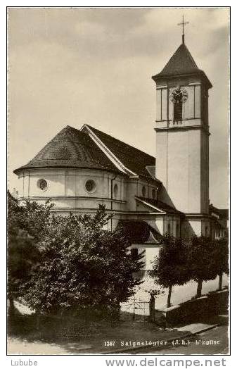 Saignelégier - L'Eglise    Ca. 1950 - Saignelégier