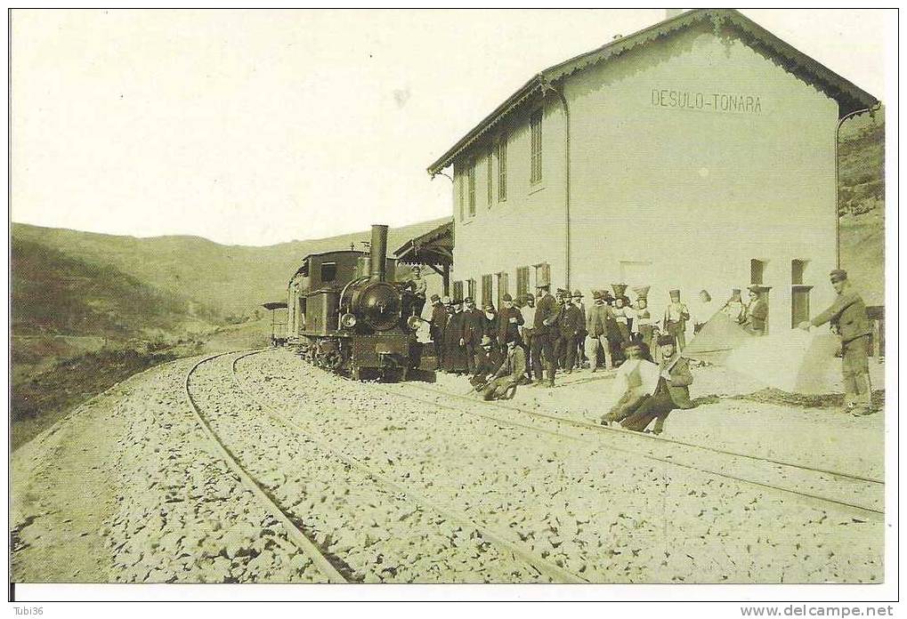 DESULO - TONARA  / STAZIONE - RIPRODUZIONE FOTOGRAFICA  ORIGINALE  ALINARI -  FORMATO  12 X 18 - - Nuoro