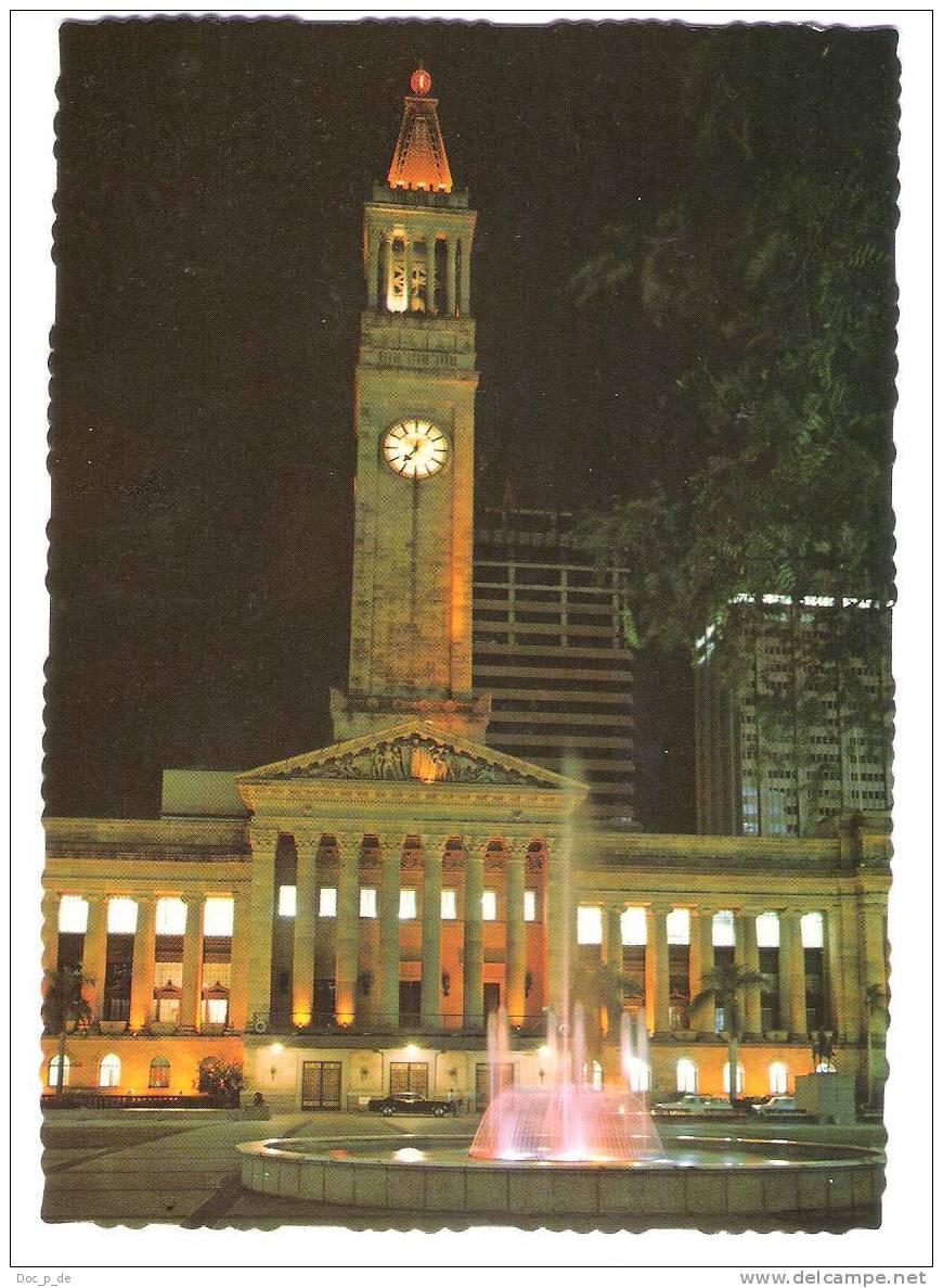 Australia - Queensland - Brisbane - King George Square Fontain City Hall - Brisbane