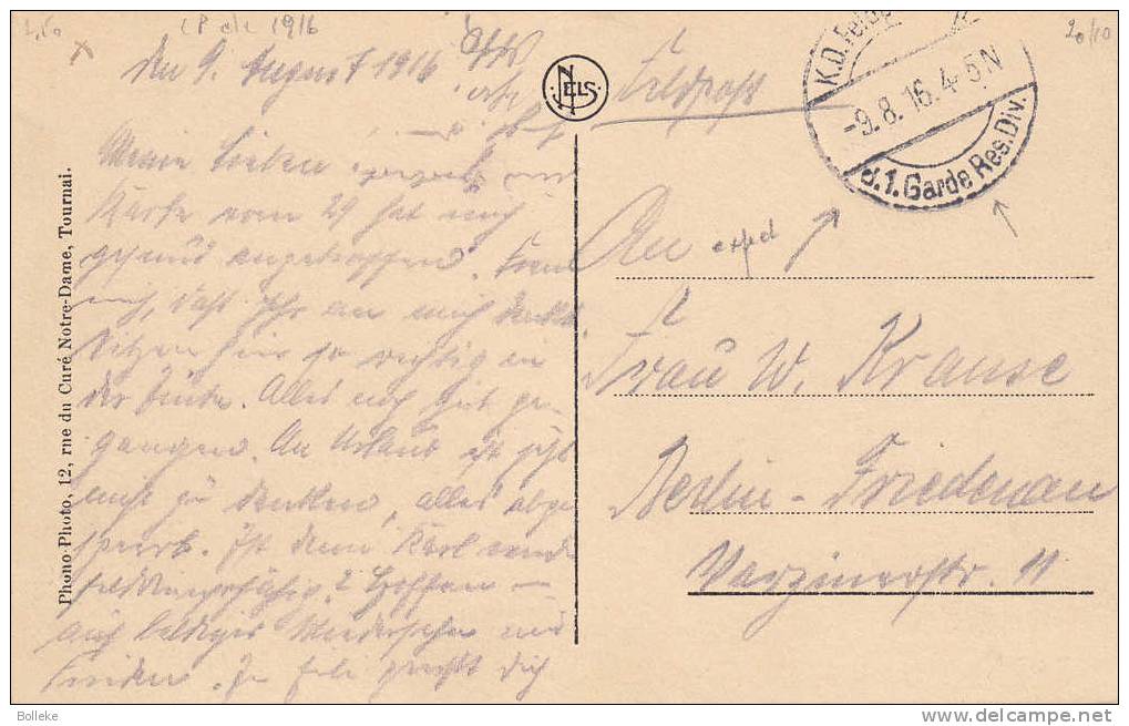 Hisoire - Guerre Mondiale - France - Carte Postale De 1916 - Douai - Place D'Armes - WO1