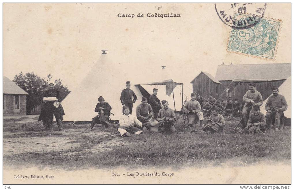 56. Morbihan : Coetquidan . Le Camp : Les Ouvriers Du Corps . - Guer Coetquidan