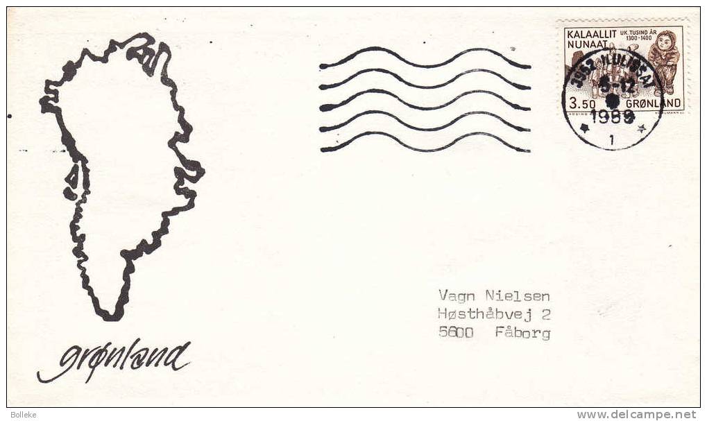 Groenland - Lettre De 1989 - Storia Postale