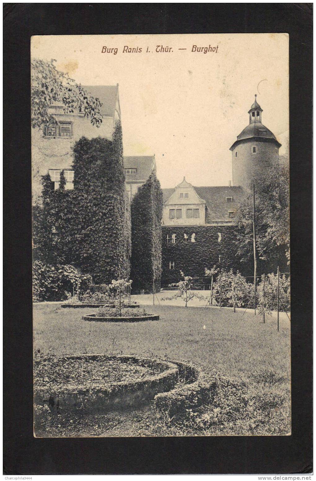 BURG RANIS I. THÜR  (ALLEMAGNE)  1914 BURGHOF , ORIGINALDRUCK FRITZ MÜLLER PÖSSNECK - Poessneck