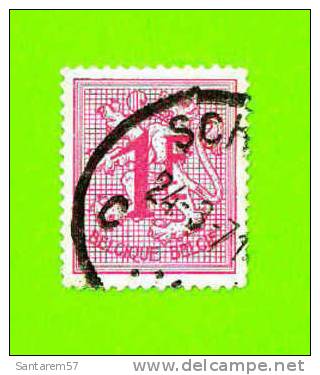 Timbre Oblitéré Used Stamp BELGIQUE 1 F BELGIË Lion Héraldique - 1951-1975 Heraldieke Leeuw