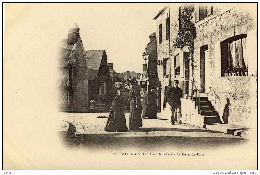 CPA (14)   VILLERVILLE   Entree  De La Grande Rue - Villerville