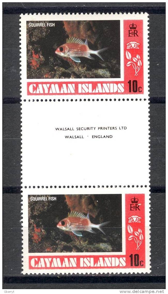 Cayman Islands  Scott #  413 MNH VF Vertical Gutter Pair.....................G57 - Caimán (Islas)