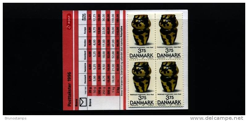 DENMARK/DANMARK - 1996  T. BUNDESBOLL   BOOKLET   MINT NH - Postzegelboekjes