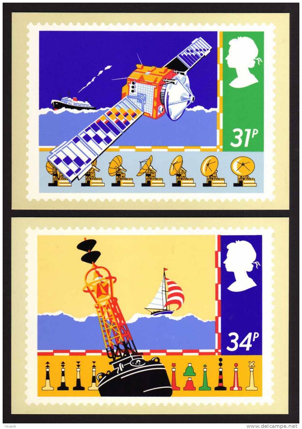 Great Britain - 1985 - Safety At Sea - PHQ Cards - Mint - Cartes PHQ