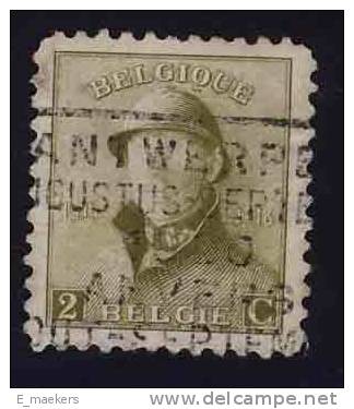 België 1919, Nr 166 - USED / GESTEMPELD / OBLITERE - Catw 0,2€ - 1919-1920 Behelmter König