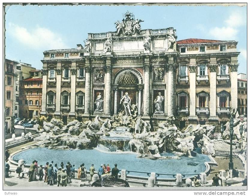 ROMA  - Fontana Di TREVI Acquerel Anim - Fontana Di Trevi