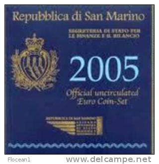 ****  SAINT-MARIN - SAN MARINO - SERIE - KMS - COFFRET COMPLET OFFICIEL 2005  ****  EN ACHAT IMMEDIAT !!! - San Marino