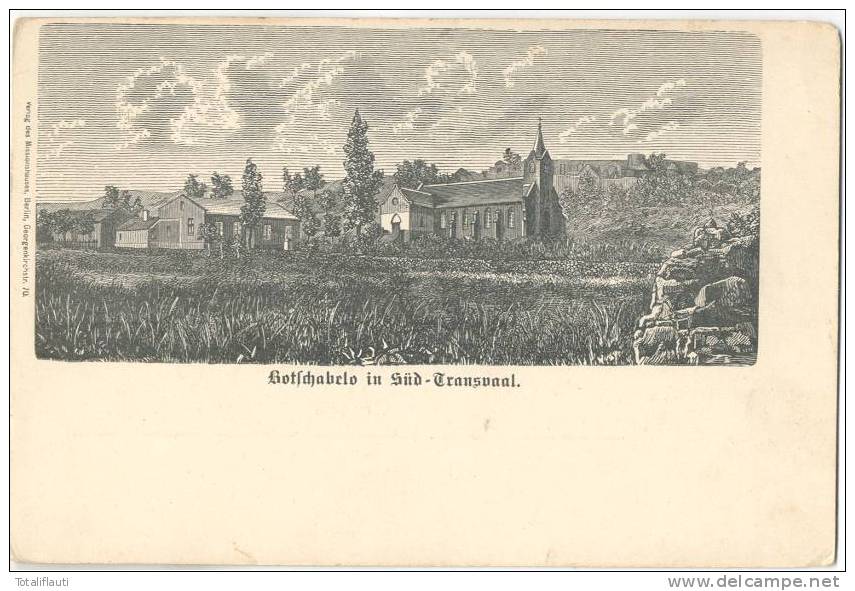 Botschabelo Station Berlin Er Mission In Transvaal Vor 1905 Ungeteilte Rückseite Ungelaufen Distrikt Middelburg - Südafrika