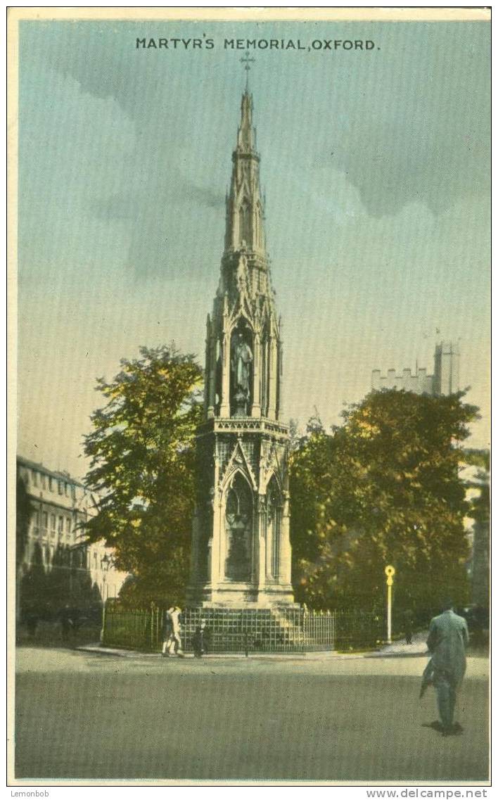 Britain United Kingdom - Martyr´s Memorial, Oxford 1930s Postcard [P1739] - Oxford