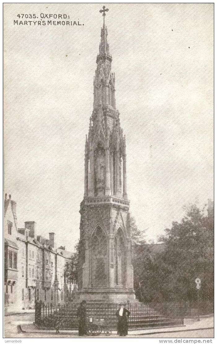 Britain United Kingdom - Martyr´s Memorial, Oxford - Early 1900s Postcard [P1740] - Oxford