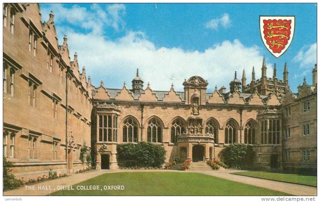 Britain United Kingdom - The Hall, Oriel College, Oxford - Old Postcard [P1742] - Oxford