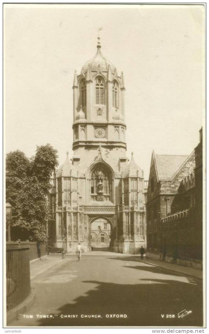 Britain United Kingdom - Tom Tower, Christ Church, Oxford - Old Real Photo Postcard [P1743] - Oxford