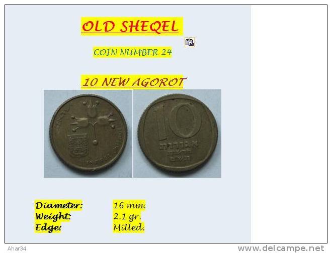 ISRAEL LOT  33 DIFFERENT COINS REPRESENTS  THE HISTORY OF ISRAEL SINCE 1949. FREE SHIPPING , SURFACE MAIL. REGISTERED.