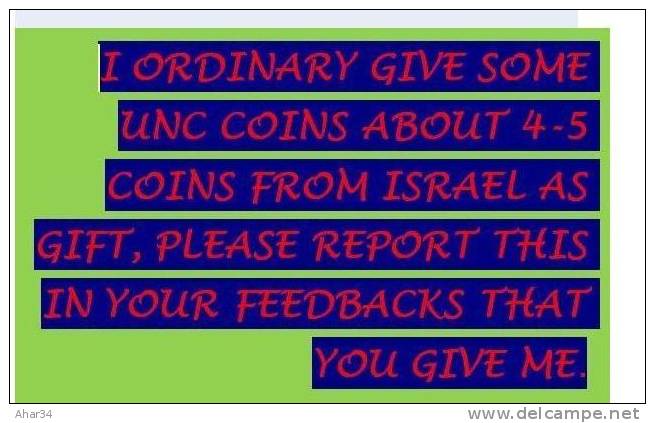 ISRAEL LOT  33 DIFFERENT COINS REPRESENTS  THE HISTORY OF ISRAEL SINCE 1949. FREE SHIPPING , SURFACE MAIL. REGISTERED.