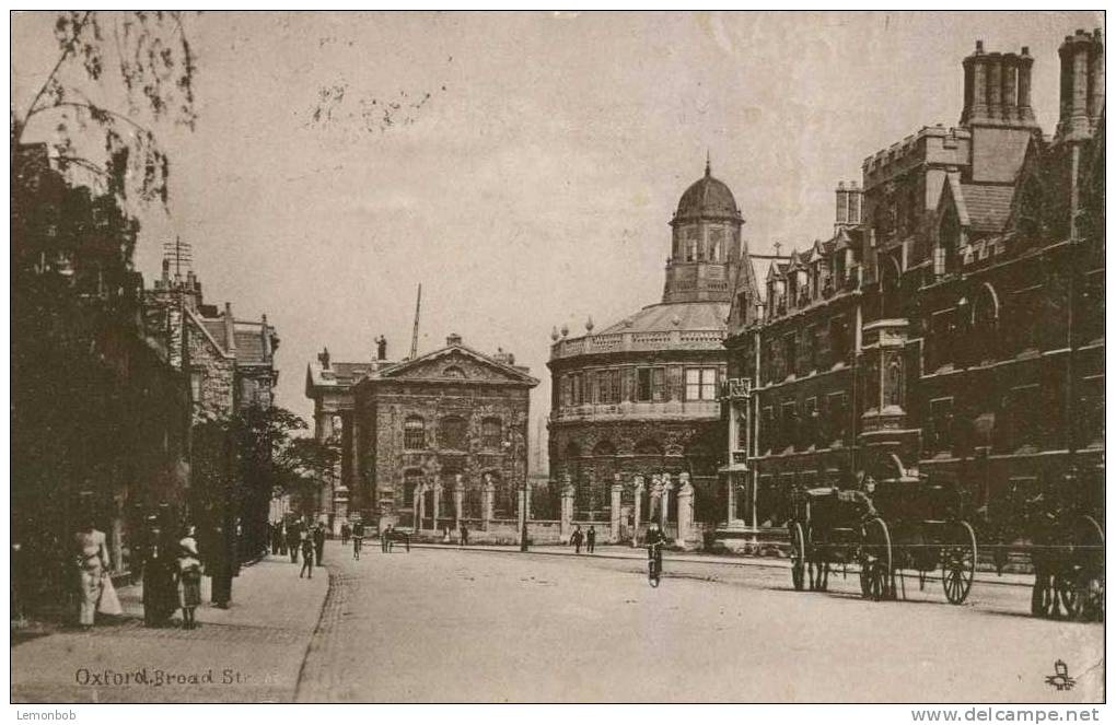 Britain United Kingdom - Oxford Broad Street - 1904 Used Postcard [P1744] - Oxford