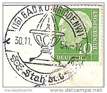 AK 1954 Bad König I. Odenwald / Kurgarten - Wandelhalle 30.11.54-12 (16) BAD KÖNIG (ODENW.) Stahlbad Nach Walldorf  Hess - Bad Koenig