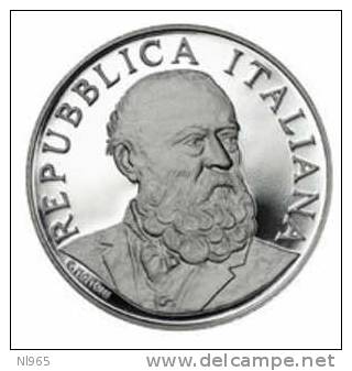 REPUBBLICA -  ITALIA 2008 (  ITALY ) 5 EURO ARGENTO PROOF BICENTENARIO DELLA NASCITA DI ANTONIO MEUCCI - Italy