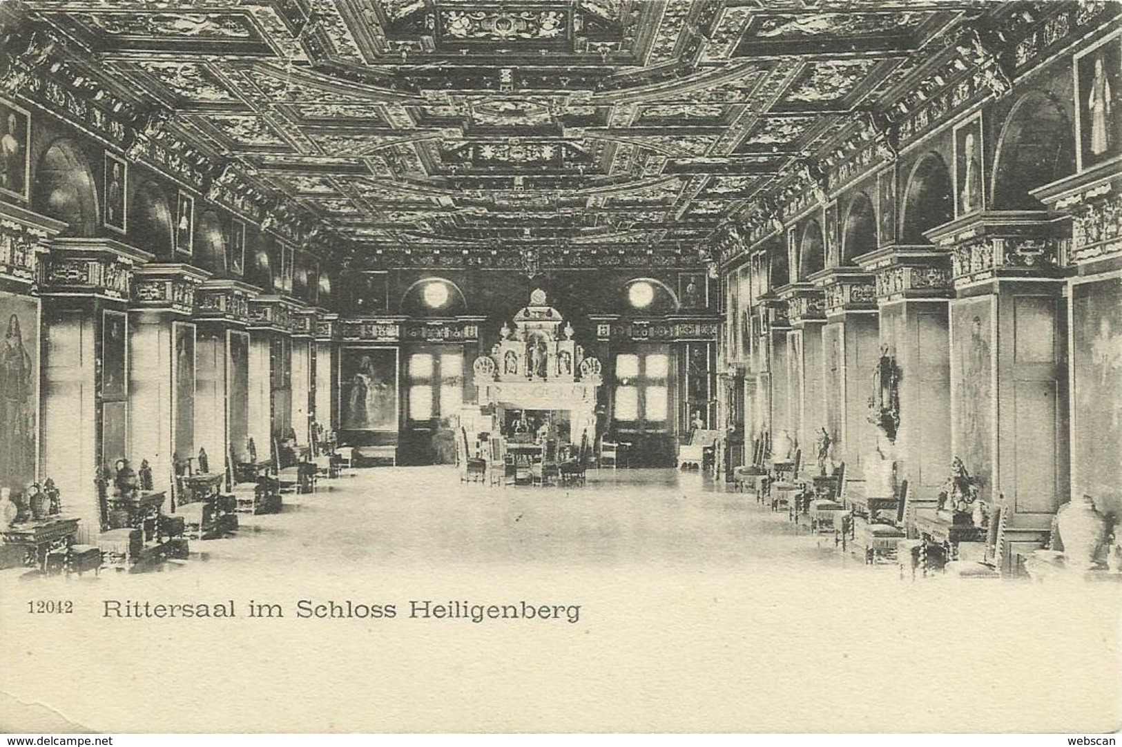 AK Heiligenberg Schloss Rittersaal 1909 #02 - Friedrichshafen