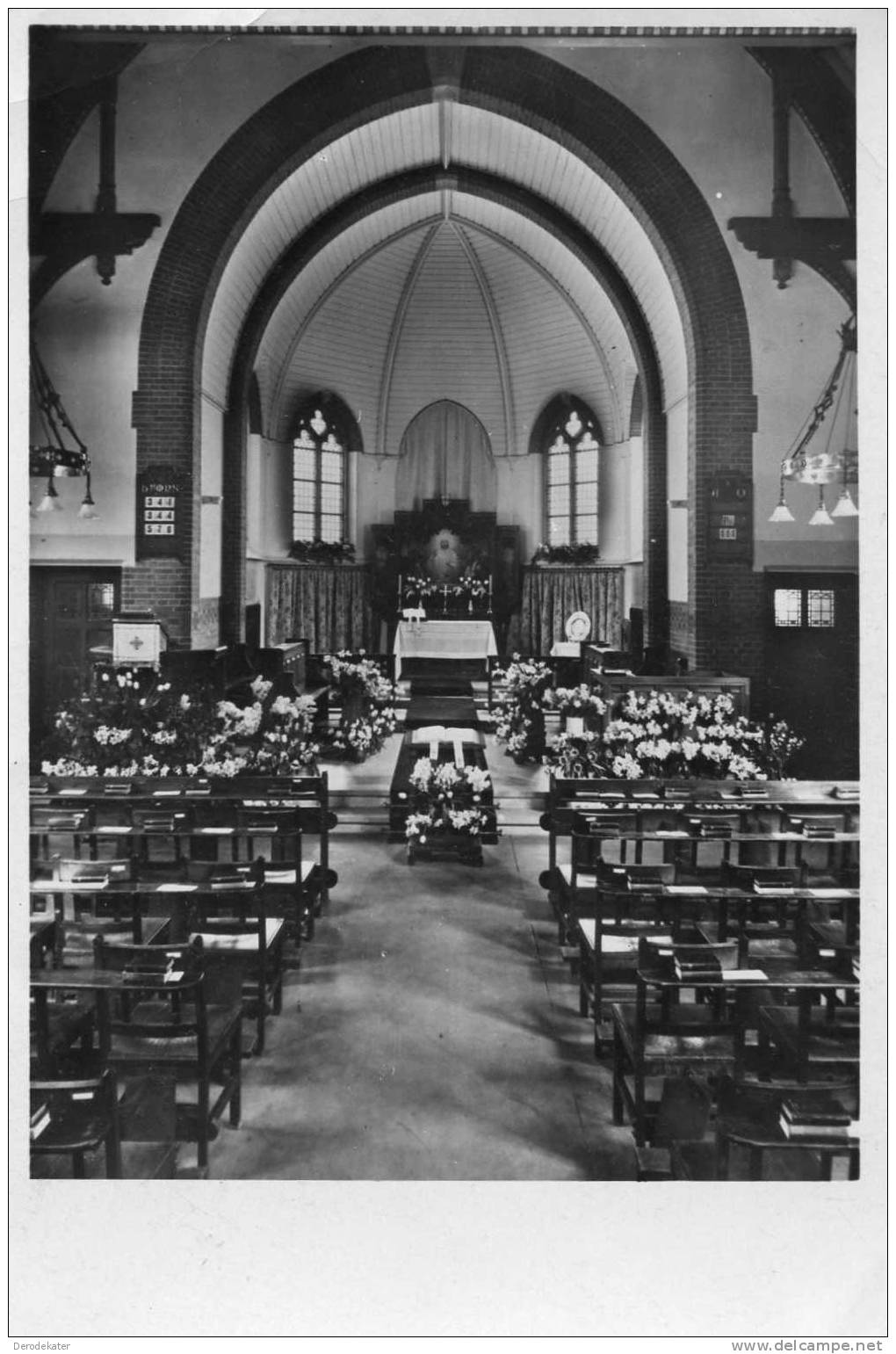 St. Mary's Church, Rotterdam.[Church Of England]. Echte Foto Vrijhof 549.  Ongelopen. - Rotterdam