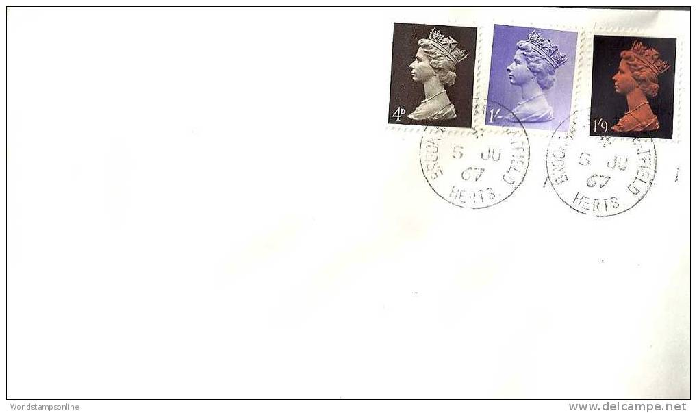 Great Britain, Year 1967, FDC With Mi 456,463,465, (blanco) - 1952-1971 Pre-Decimal Issues