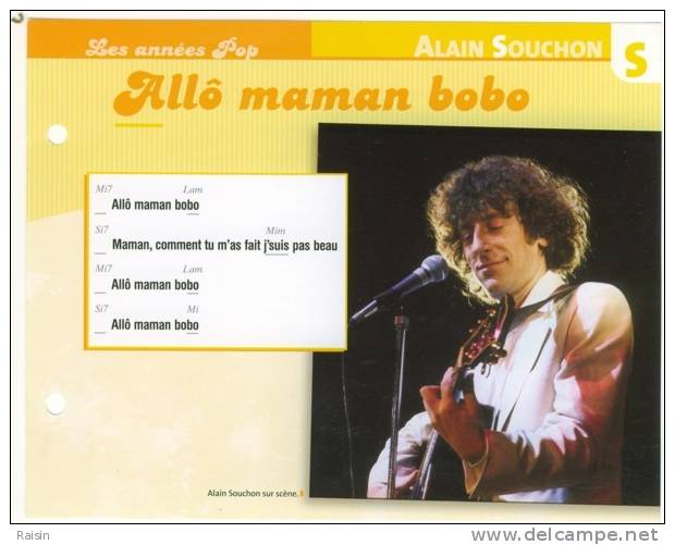 Alain Souchon Allô Maman Bobo 1977 Les Années Pop Atlas TBE - Sonstige & Ohne Zuordnung