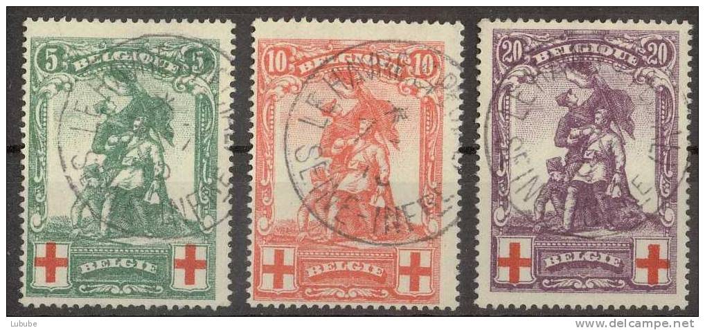 Serie  "Rotes Kreuz"  (Stempel Le Havre)      1914 - 1914-1915 Red Cross