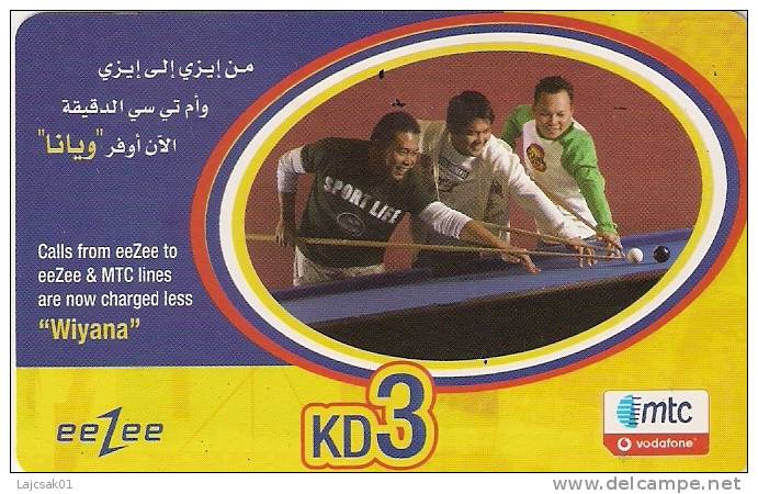 Kuwait Recharge Card Billiard Pool Snooker VODAFONE - Koweït