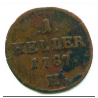 AUTRICHE - PIECE DE 1 HELLER 1787 H - Autriche