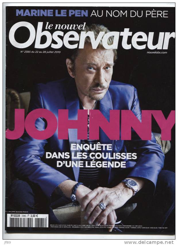 5252 -   Johnny Hallyday       Frank  Kafka       Marine Le  Pen - Informaciones Generales