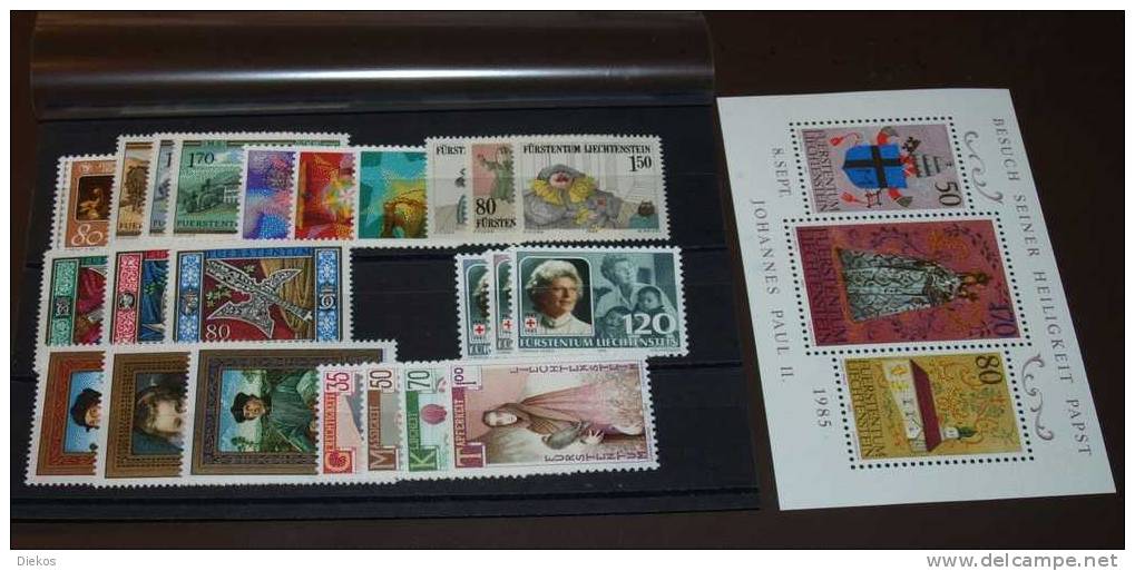 Jahrgang Liechtenstein 1985  Postfrisch, Year Set, MNH #1784 - Annate Complete