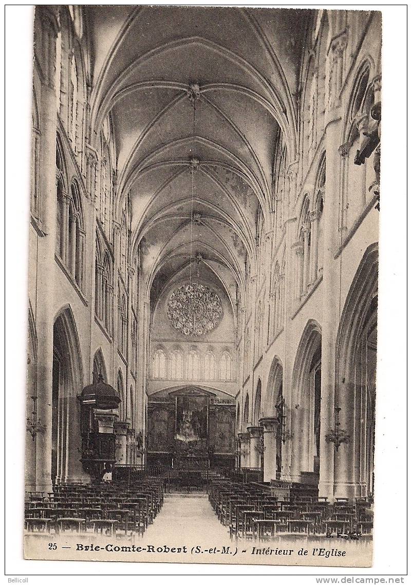 25 Brie-Comte-Robert  (S. Et M.)  -  Intérieur De L'Eglise - Brie Comte Robert