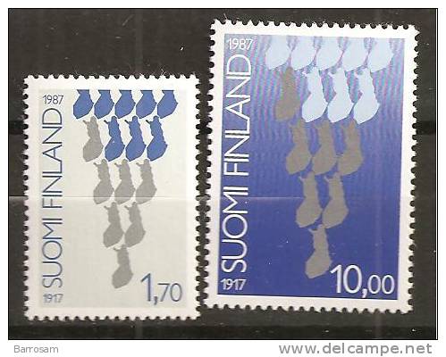 Finland1987:Michel 1029-30mnh** - Ungebraucht