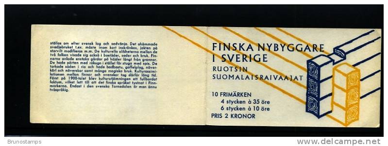 SWEDEN/SVERIGE - 1967  IN HONOUR OF FINNISH PEOPLE IN SWEDEN BOOKLET   MINT NH - 1951-80
