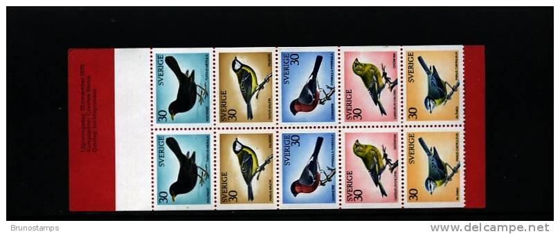 SWEDEN/SVERIGE - 1970  BIRDS  BOOKLET   MINT NH - 1951-80